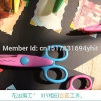 Канцелярские ножницы 130 мм с пластиковыми ручками для фигурной резки бумаги