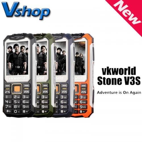 Мобильный телефон VKWorld Stone V3S 2.4″ с русской клавиатурой, водонепроницаемый, с двумя сим картами, двухъядерный