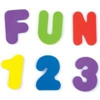 Мягкие буквы и цифры игрушки для купания в ванную для детей 3+ в наборе 36 шт.