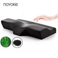 Ортопедическая черная бамбуковая подушка с эффектом памяти NOYOKE