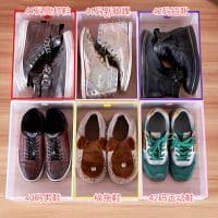 Пластиковые прозрачные коробки-контейнеры для хранения обуви