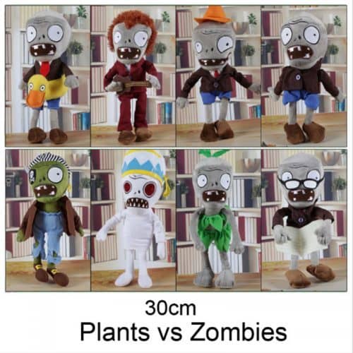 Плюшевые мягкие игрушки зомби из Растения против зомби (Plants vs Zombies)