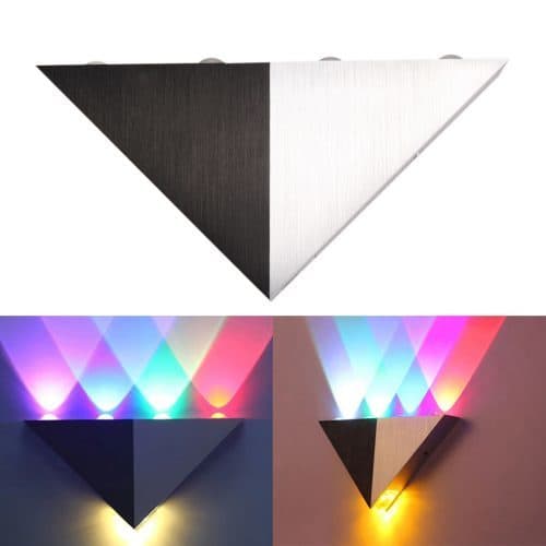 Светодиодный настенный алюминиевый треугольник светильник с разными цветами 5 Вт