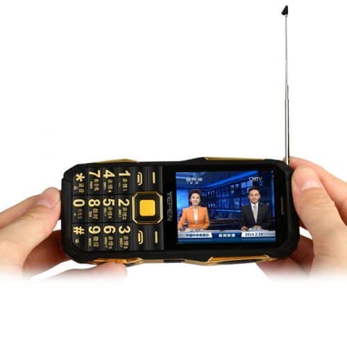 Телефон с фонариком Yepen с FM, 2800 мАч, dual SIM, mp3/mp4, ТВ