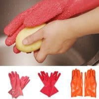 Резиновые перчатки для чистки молодого картофеля и овощей