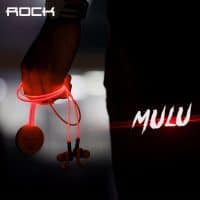 Rock Mulu беспроводные светящиеся bluetooth наушники для занятий спортом