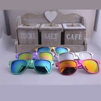 Женские и мужские солнцезащитные зеркальные очки Uv400 из акрила и пластика