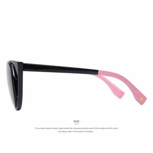 Женские солнцезащитные зеркальные ретро очки формы кошачий глаз из поликарбоната и пластика
