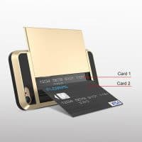 Чехол для iPhone 5/6/7 с отделением для банковских карт
