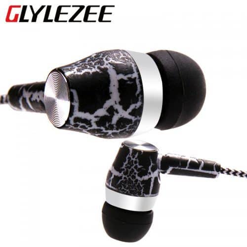Glylezee Вакуумные качественные стерео наушники-гарнитура 3,5 мм с микрофоном с плетеным проводом