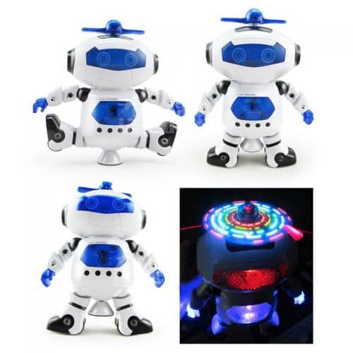 Игрушка электронный светящийся музыкальный робот, танцующий под музыку