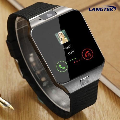 LANGTEK Smart watch dz10 наручные Bluetooth смарт часы с функцией телефона, мониторинга сна и камерой