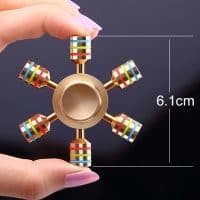Спиннер-радуга с 6 сторонами hand spinner пальчиковая игрушка-антистресс вертушка для рук