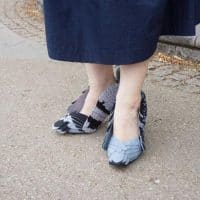 Японские женские туфли в виде голубей