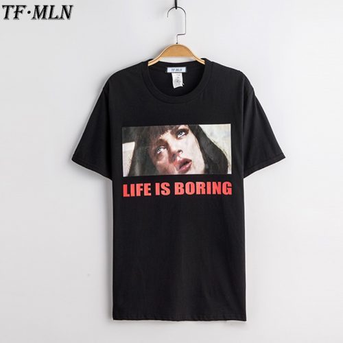 Женская футболка Life is boring (Криминальное чтиво)