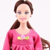 Беременная кукла Барби 30 см с ребенком, с подвижным телом, длинными темными и светлыми волосами
