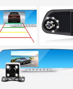 Jansite автомобильный видеорегистратор-камера ночного видения зеркало заднего вида Full HD 1080 P