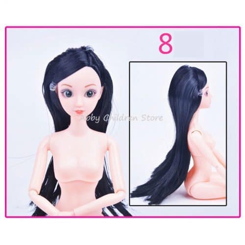 Кукла Барби 30 см без одежды, с подвижным телом, длинными темными и светлыми волосами