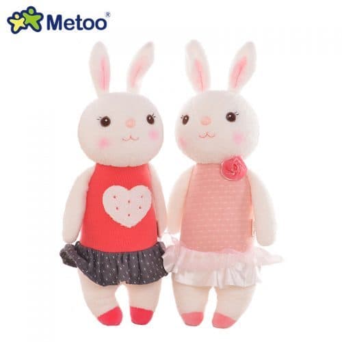 Metoo Мягкая плюшевая детская игрушка Кролик 35 см