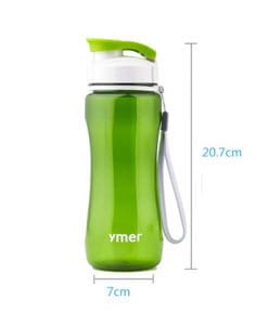 Пластиковая спортивная герметичная бутылка для воды для фитнеса 560/590 мл