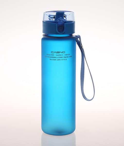 Пластиковая спортивная герметичная матовая бутылка для воды для фитнеса 550 мл