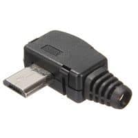 Угловой разъем-штекер micro USB