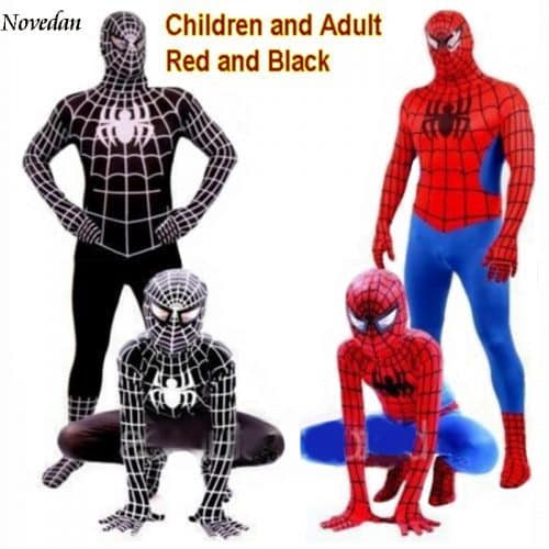 Взрослый и детский косплей-костюм Человека Паука (Spider Man)