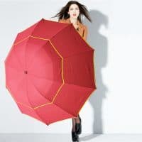 Большой ветрозащитный мужской и женский зонт 130 см