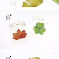 Канцелярские стикеры-наклейки Листья (4 вида по 30 шт.)