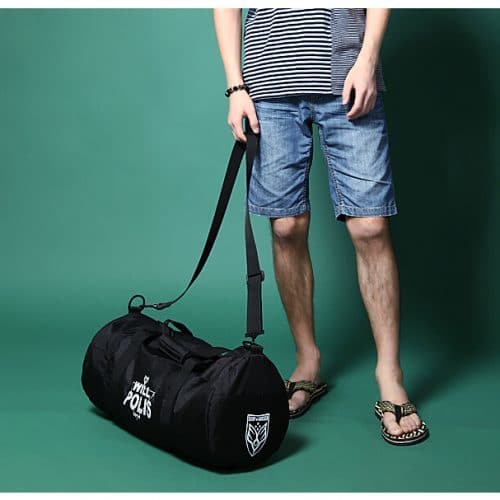 MIWIND спортивная дорожная черная сумка с плечевым ремнем