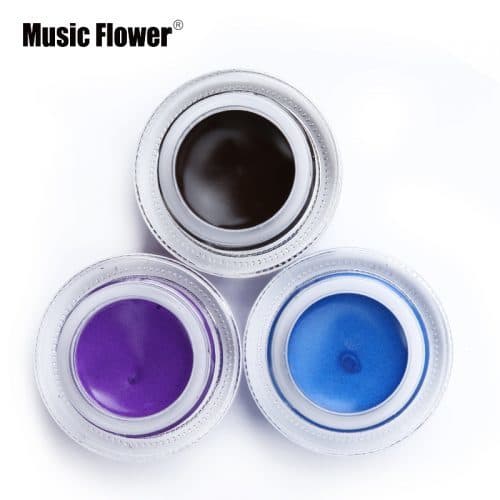 Music Flower корейская водостойкая подводка-гель для глаз с кисточкой