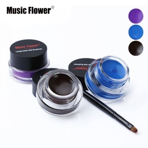 Music Flower корейская водостойкая подводка-гель для глаз с кисточкой