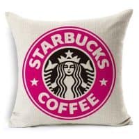 Наволочка на подушку 45х45 см Starbucks Coffee