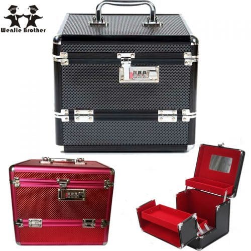 Профессиональный кейс-чемодан для хранения и переноски косметики и инструментов визажиста