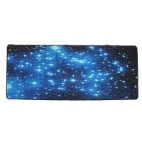 Резиновый коврик для компьютерной мыши с изображением звездного неба (900×400 мм)
