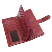 Женский большой и маленький кошелек бумажник из натуральной кожи для монет, купюр и карт