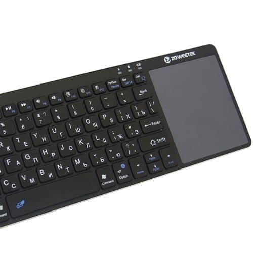 Zoweetek K12BT-1 ультра-тонкая беспроводная клавиатура с сенсорной панелью фс