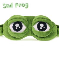 3D Маска на глаза для сна Грустная лягушка (Sad Frog)
