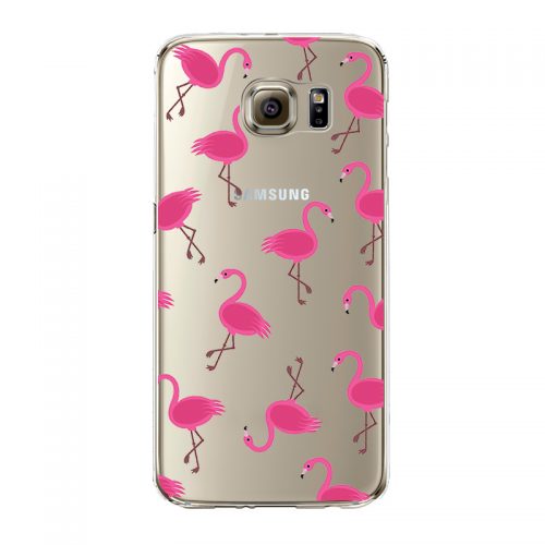 Чехол бампер с рисунком (единороги, панда, фламинго, смайлики) для iPhone (айфон) и Samsung