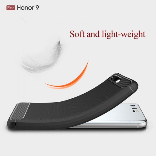 Силиконовый противоударный матовый мягкий чехол для Huawei Honor 9