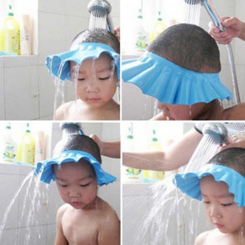 Защитный козырек шапочка для купания ребенка