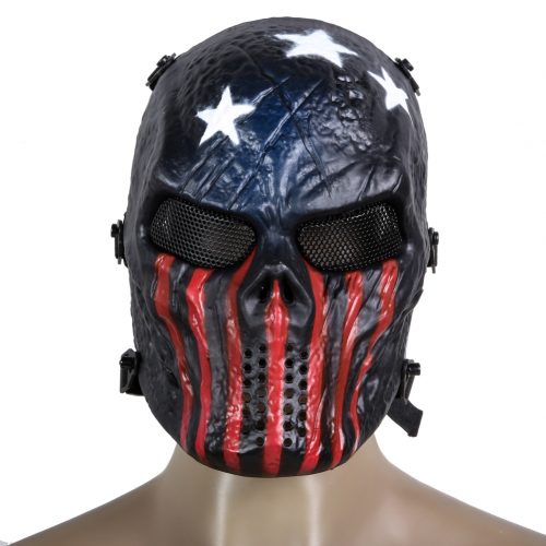 Защитная маска череп на лицо для страйкбола, Хэллоуина