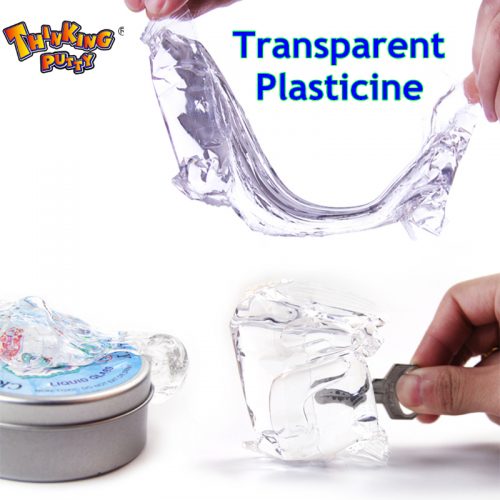 Прозрачный пластилин лизун игрушка