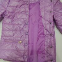 Женская демисезонная осенняя стеганая утепленная куртка на кнопках без капюшона