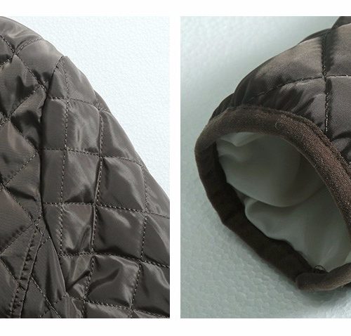 Женская демисезонная осенняя стеганая утепленная куртка на молнии с капюшоном и меховой подкладкой