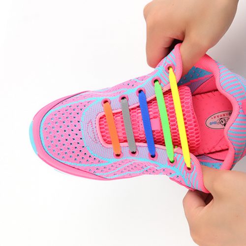 Силиконовые эластичные шнурки для обуви (16 шт. в наборе)