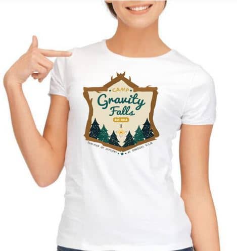 Женская белая футболка Гравити Фолз (Gravity Falls)