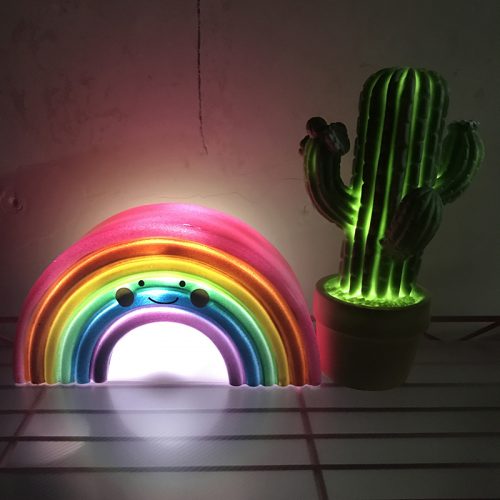 Светодиодный декоративный светильник ночник в виде радуги