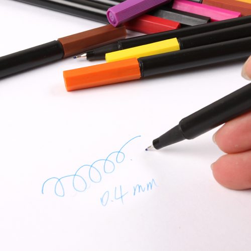 Цветные ручки капиллярные (линеры, маркеры) на водной основе 0.4 мм в наборе 24 шт. Dainayw