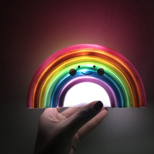 Светодиодный декоративный светильник ночник в виде радуги